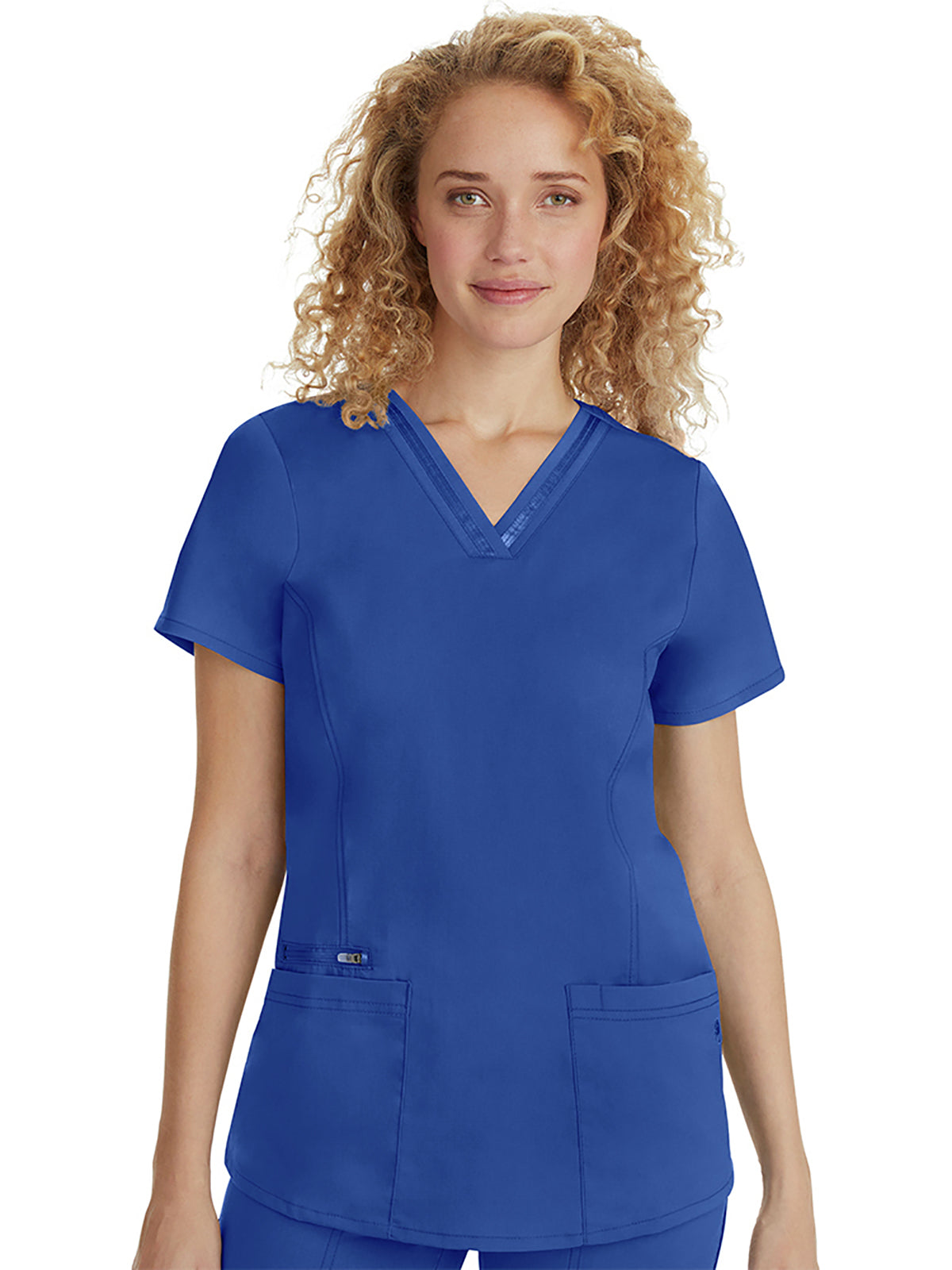 Purple label - Women's Jasmin V-Neck Stretch Solid Top