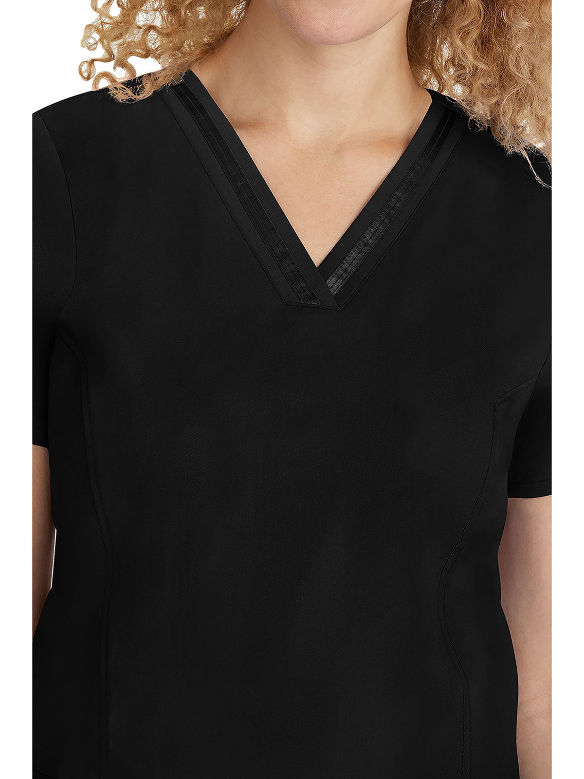 Purple label - Women's Jasmin V-Neck Stretch Solid Top