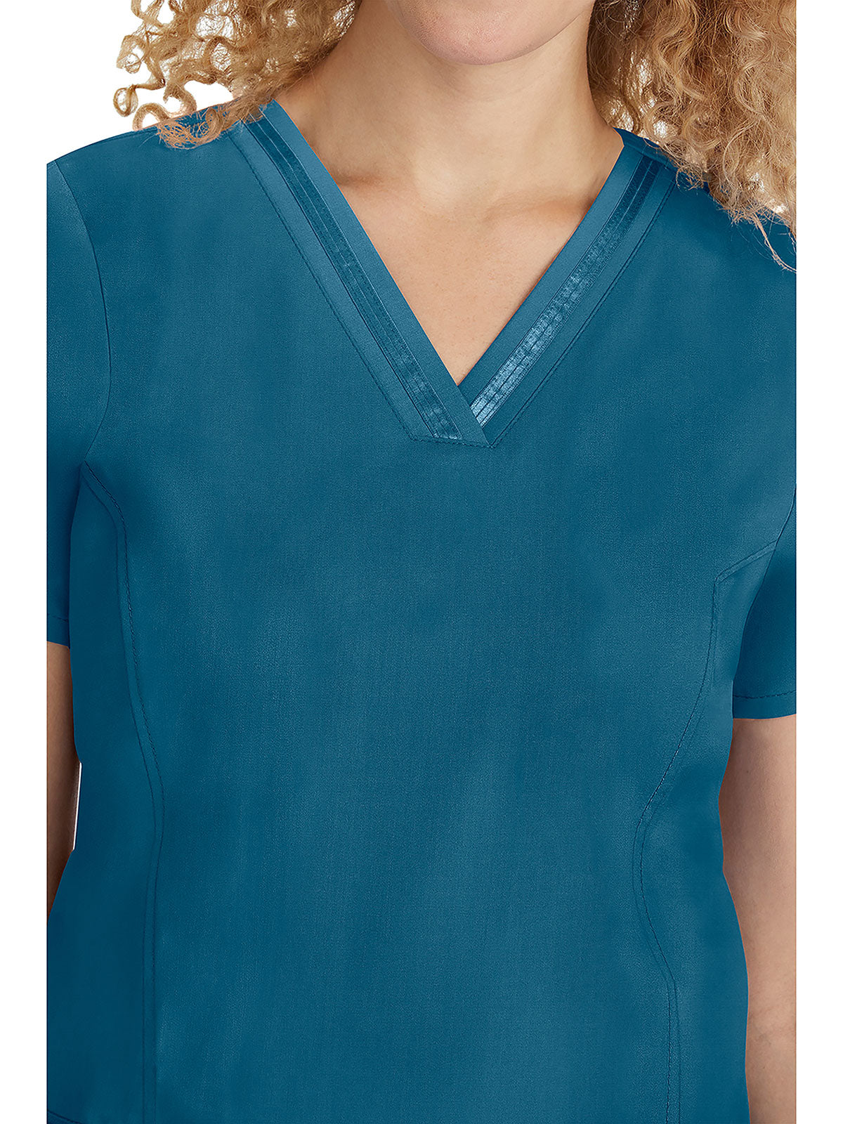 Purple label - Women's Jasmin V-Neck Stretch Solid Top