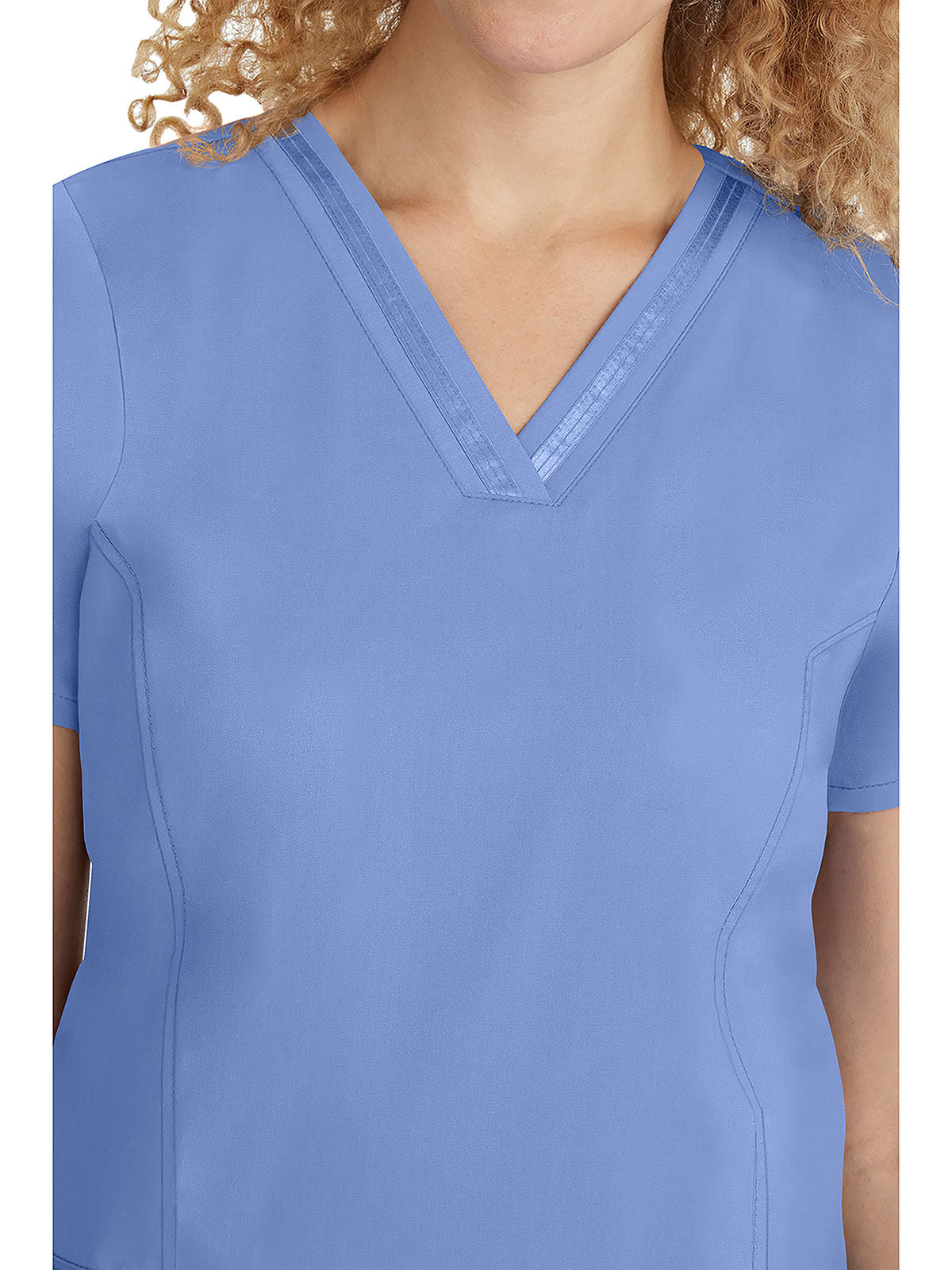Purple label - Women's Jasmin V-Neck Stretch Solid Top