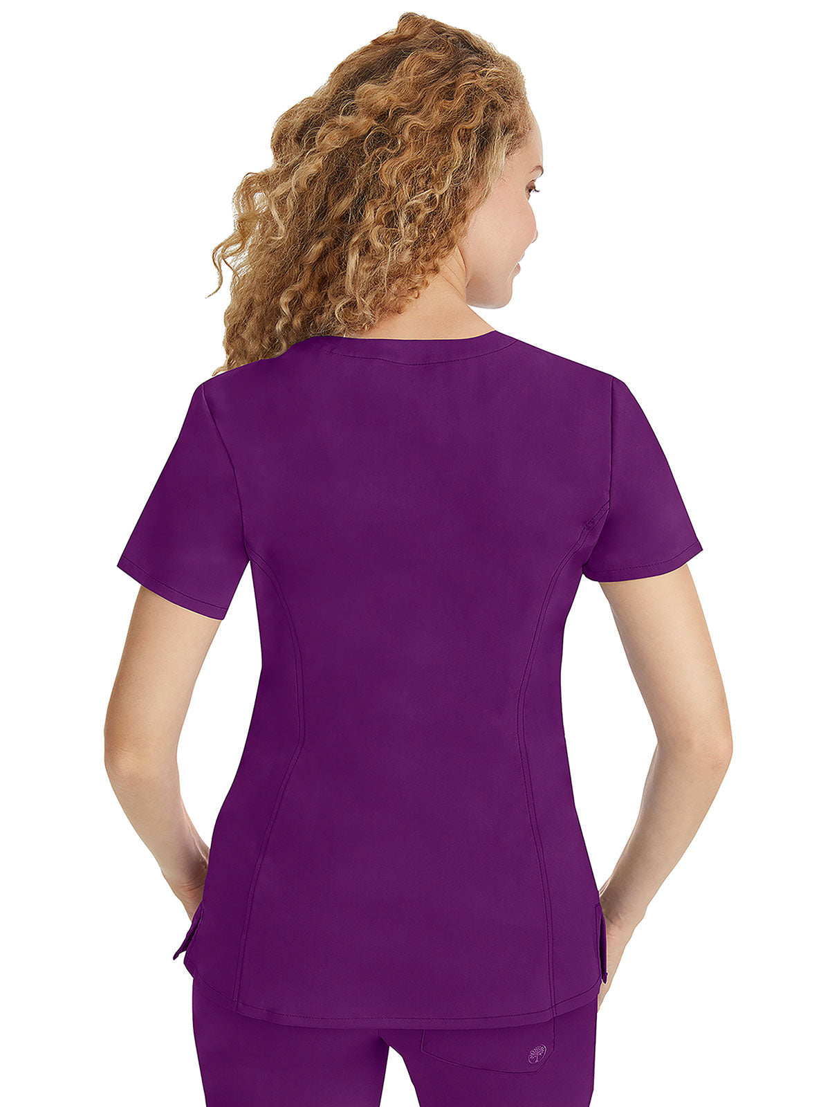 Purple label - Women's Jasmin V-Neck Stretch Solid Top