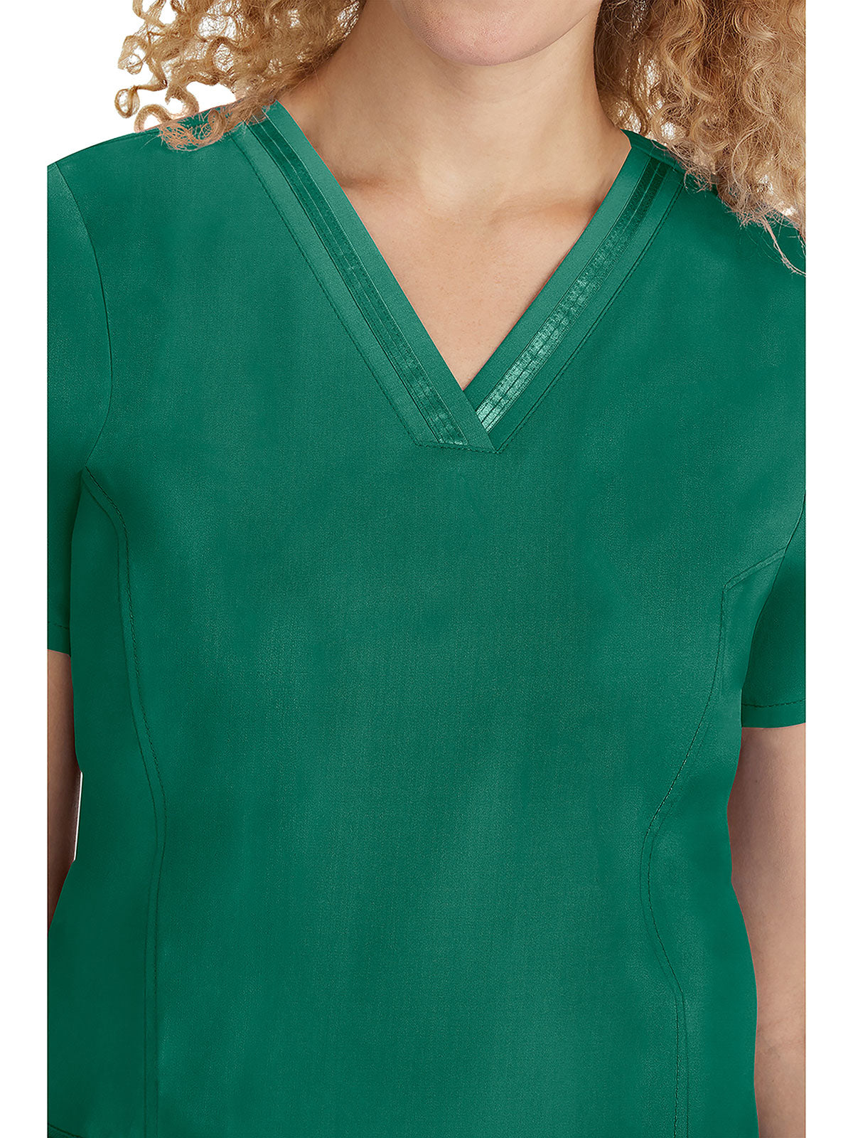 Purple label - Women's Jasmin V-Neck Stretch Solid Top