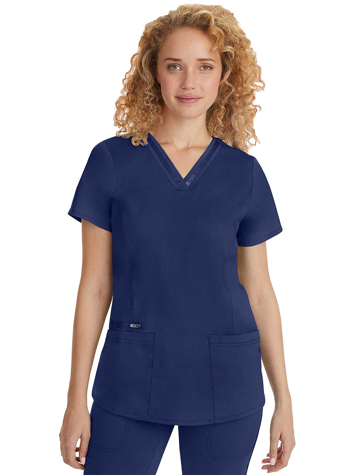 Purple label - Women's Jasmin V-Neck Stretch Solid Top