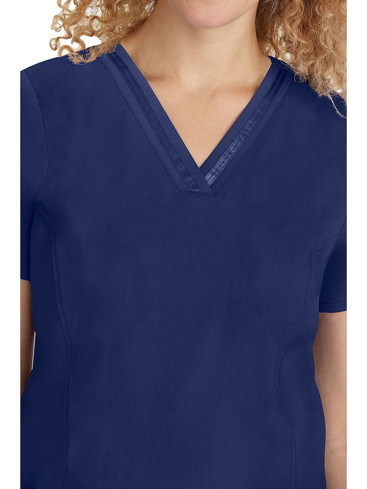Purple label - Women's Jasmin V-Neck Stretch Solid Top