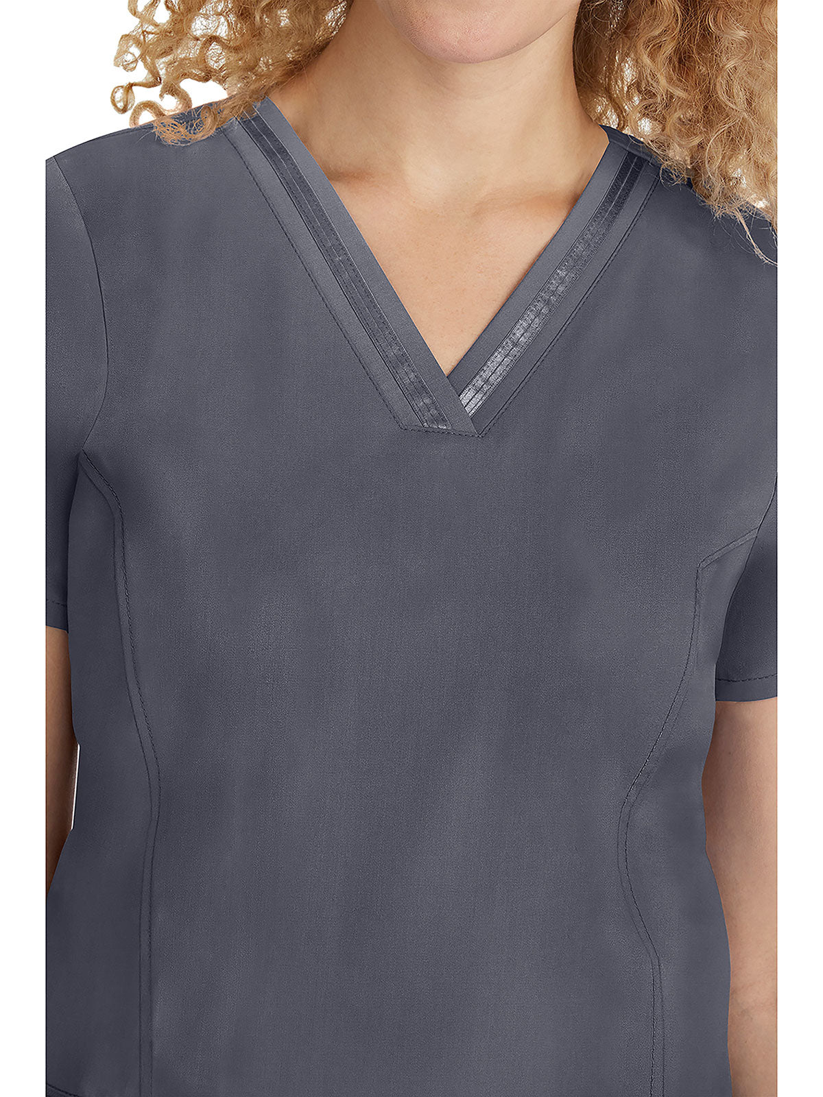 Purple label - Women's Jasmin V-Neck Stretch Solid Top