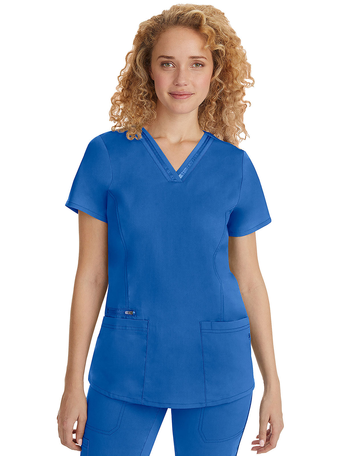 Purple label - Women's Jasmin V-Neck Stretch Solid Top
