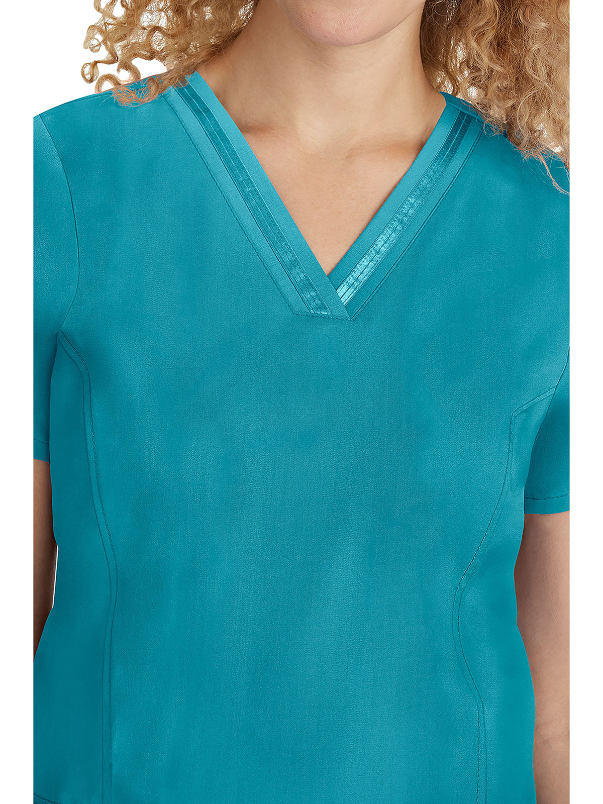 Purple label - Women's Jasmin V-Neck Stretch Solid Top