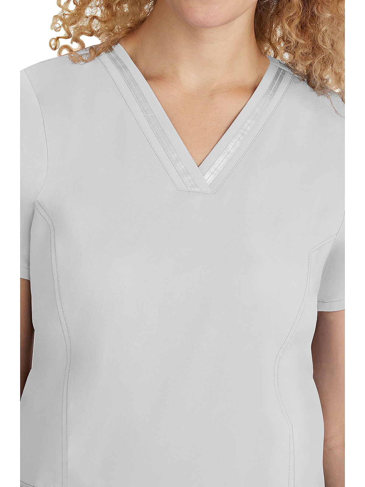Purple label - Women's Jasmin V-Neck Stretch Solid Top