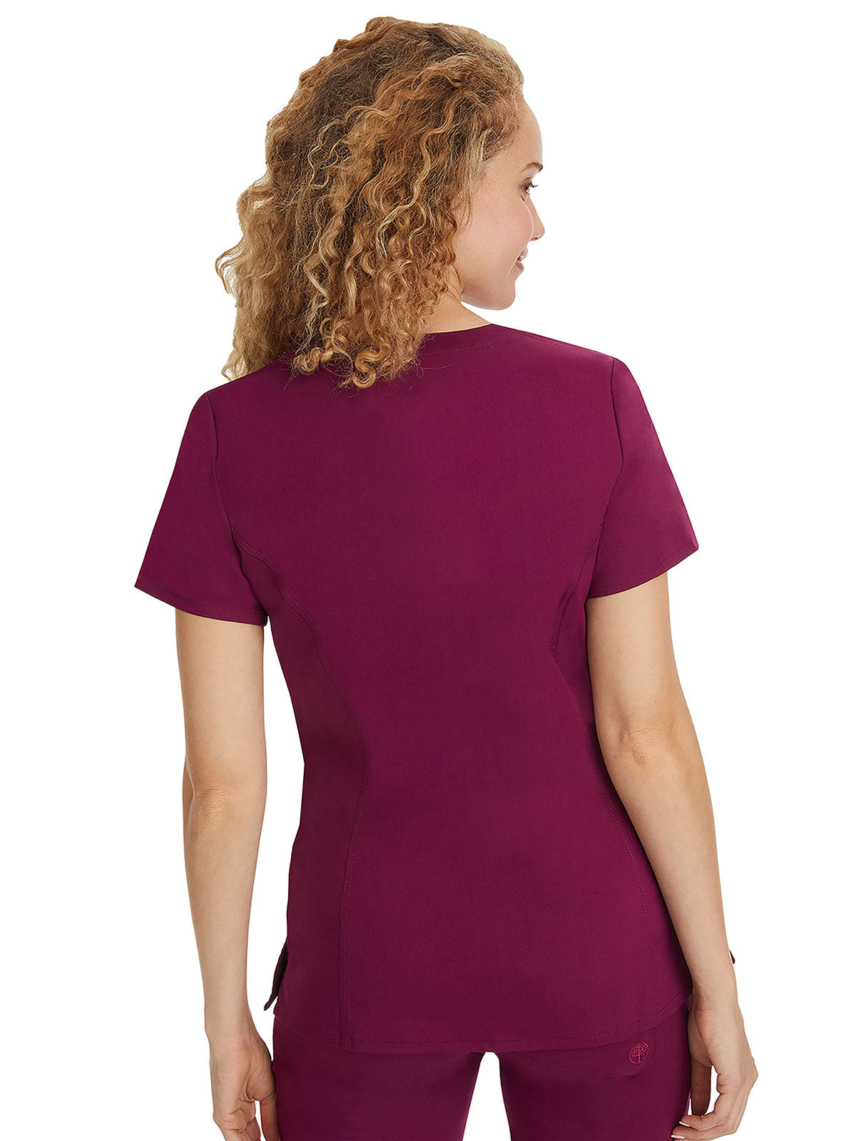 Purple label - Women's Jasmin V-Neck Stretch Solid Top