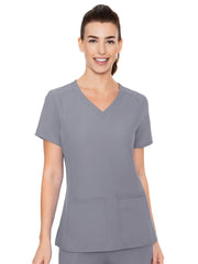 Insight - Women's Doubled Pocket Solid Scrub Top