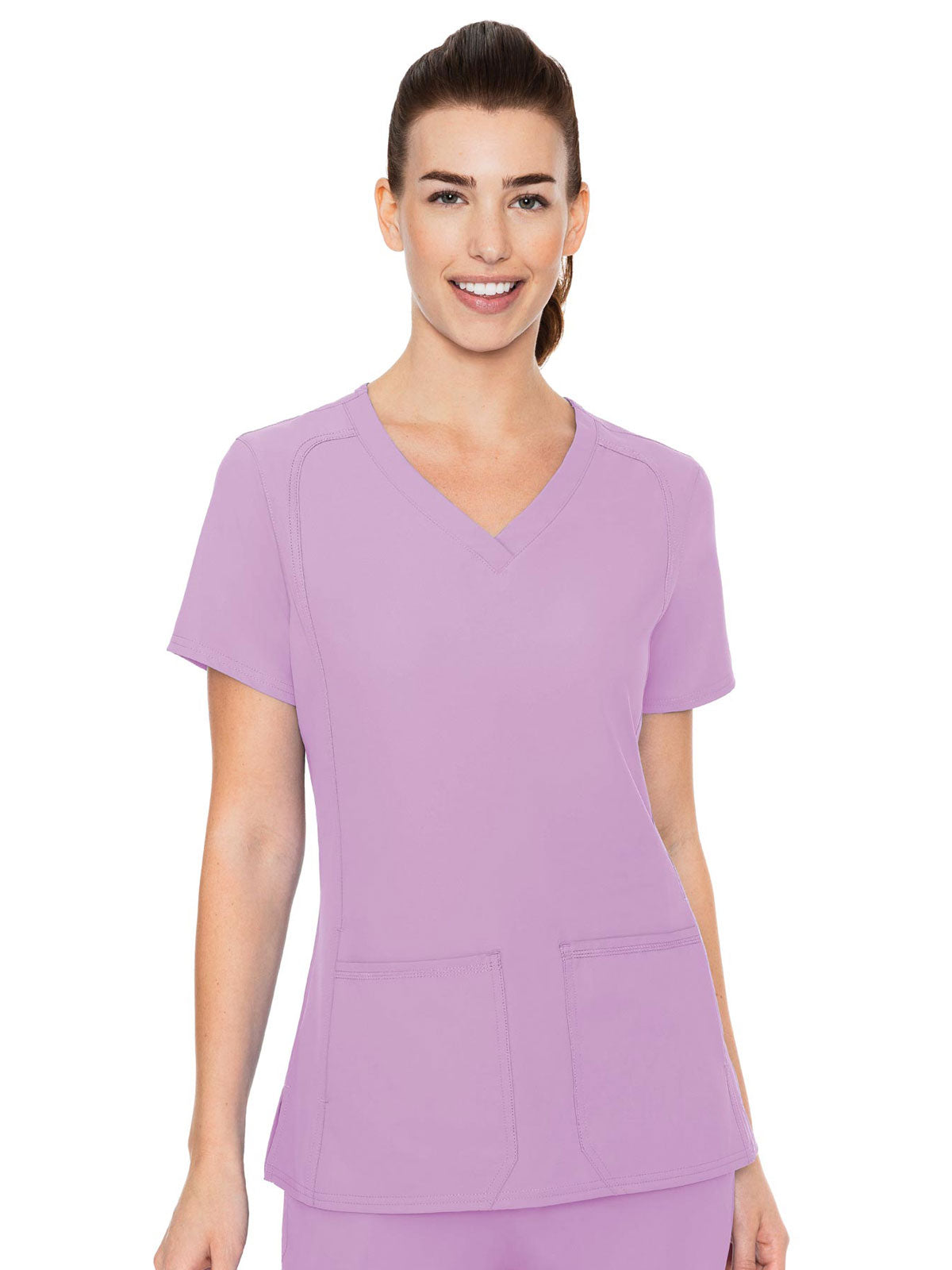 Insight - Women's Doubled Pocket Solid Scrub Top