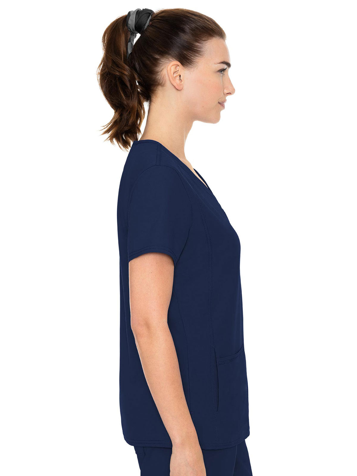 Insight - Women's Doubled Pocket Solid Scrub Top