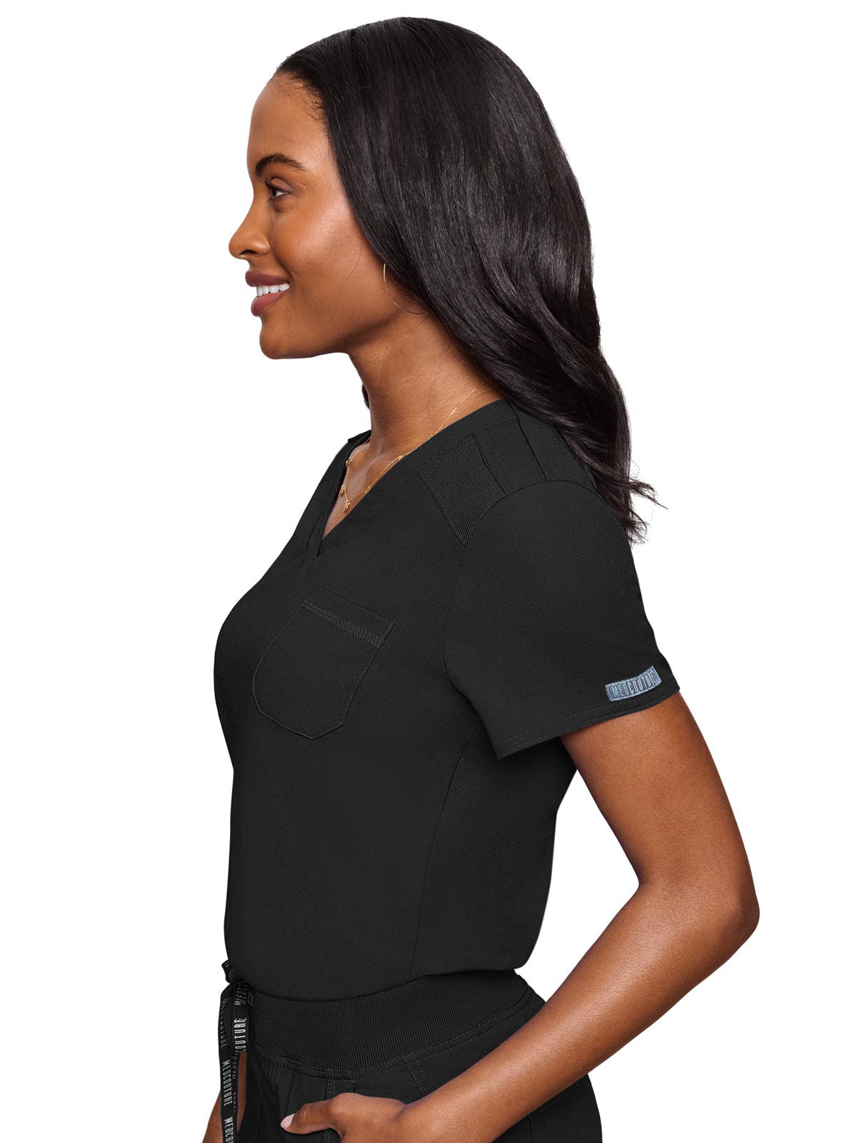 Touch - Women's Tuck In Solid Scrub Top