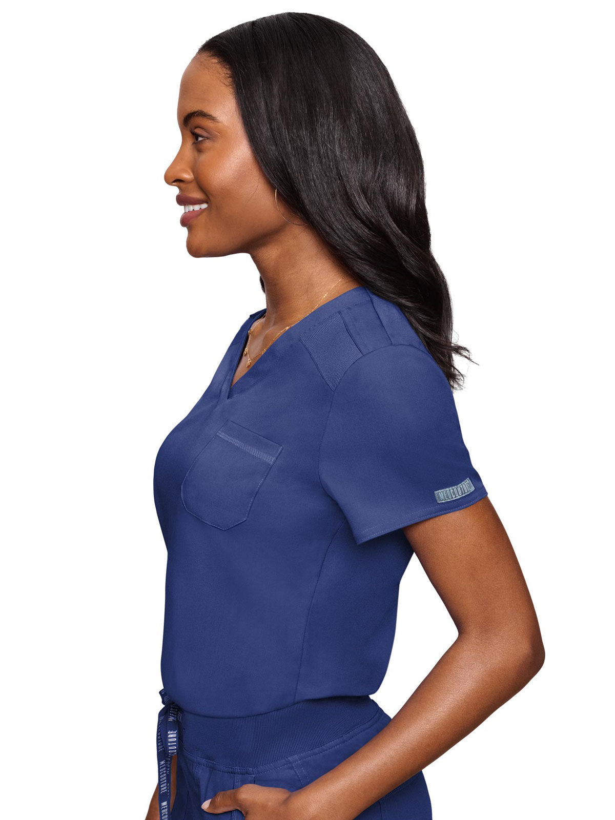Touch - Women's Tuck In Solid Scrub Top