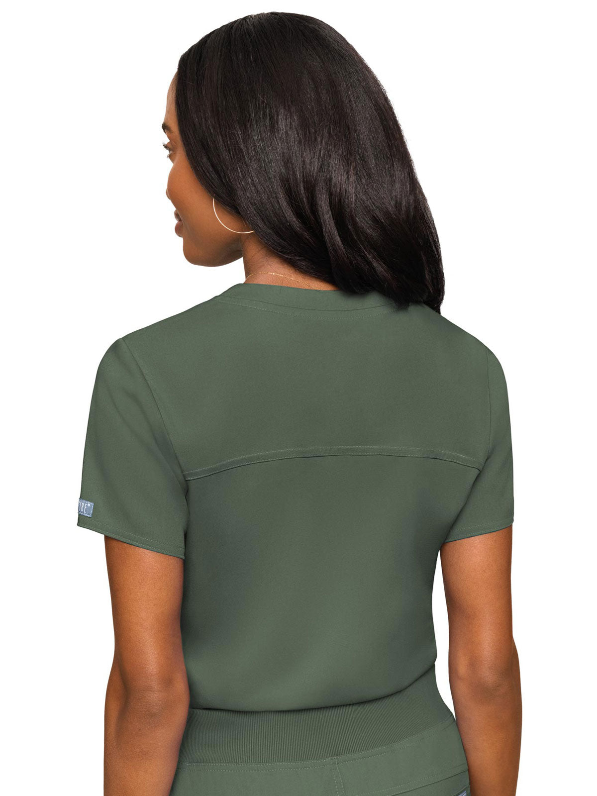 Touch - Women's Tuck In Solid Scrub Top
