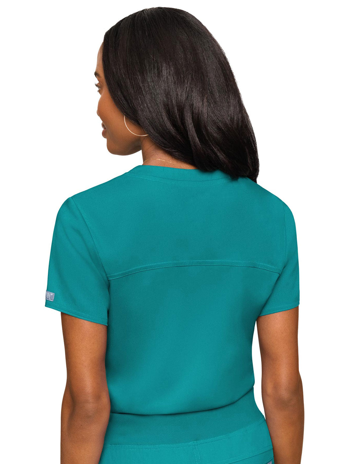 Touch - Women's Tuck In Solid Scrub Top