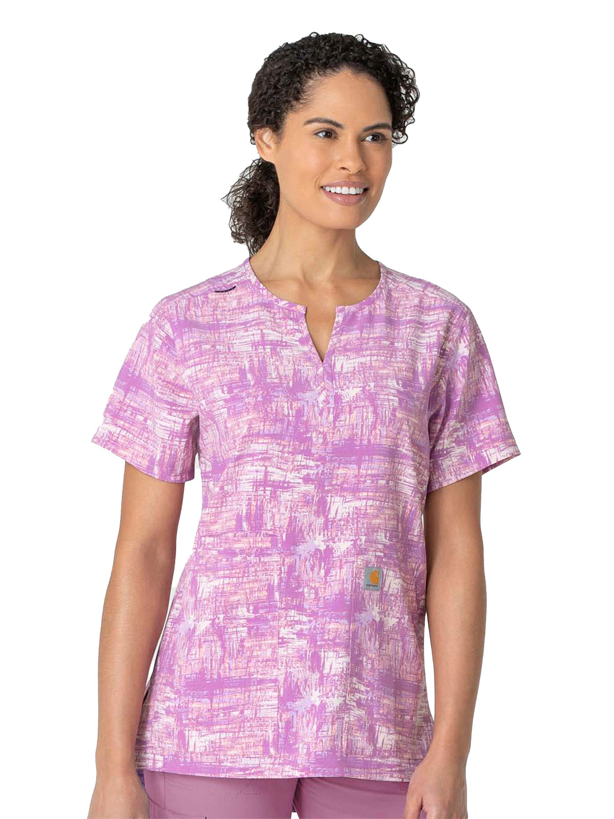Cross-Flex - Women's Notch Neck Print Top