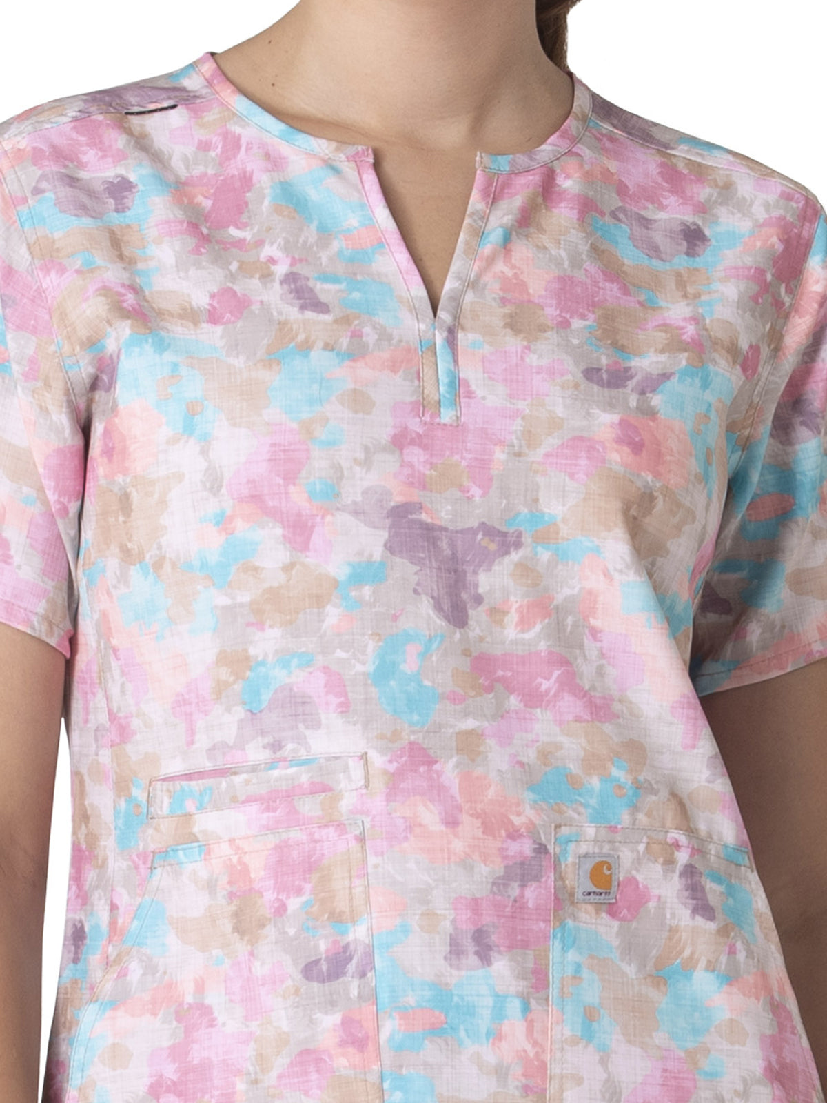 Cross-Flex - Women's Notch Neck Print Top