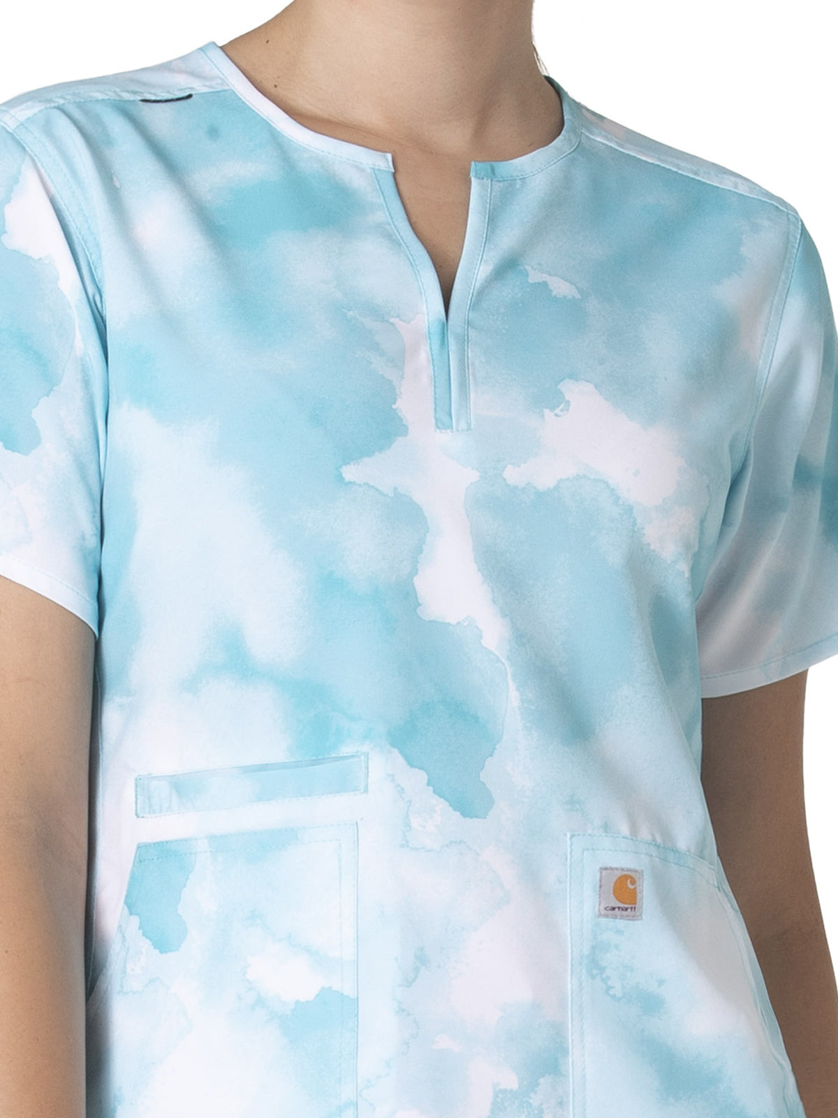 Cross-Flex - Women's Notch Neck Print Top