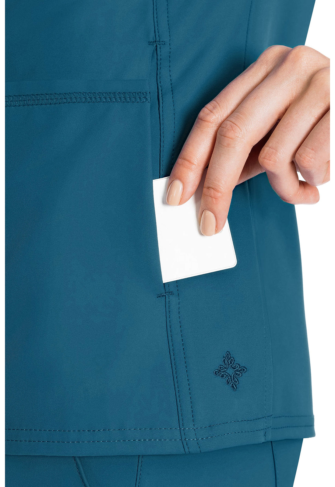 Insight - Women's Doubled Pocket Solid Scrub Top