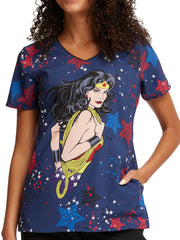 Tooniforms - V-Neck Print Top
