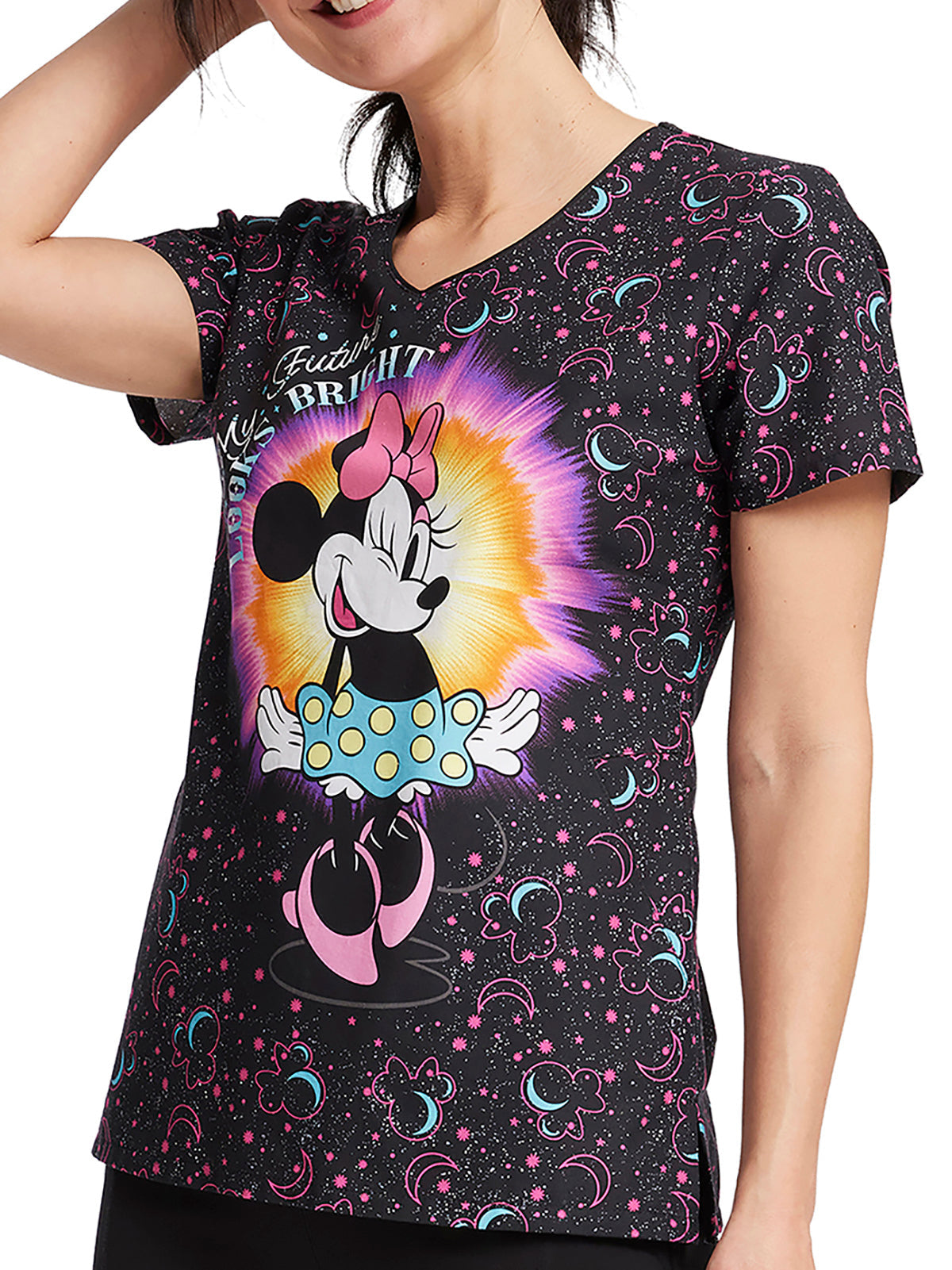 Tooniforms - V-Neck Print Top