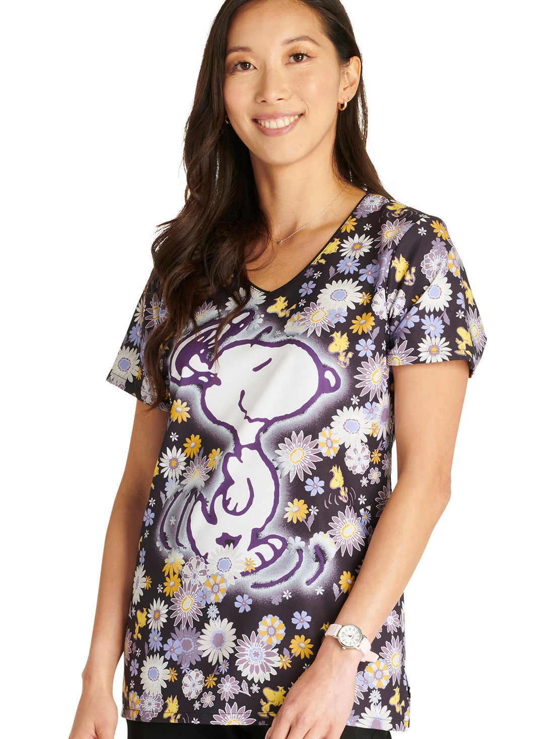 Tooniforms - V-Neck Print Top